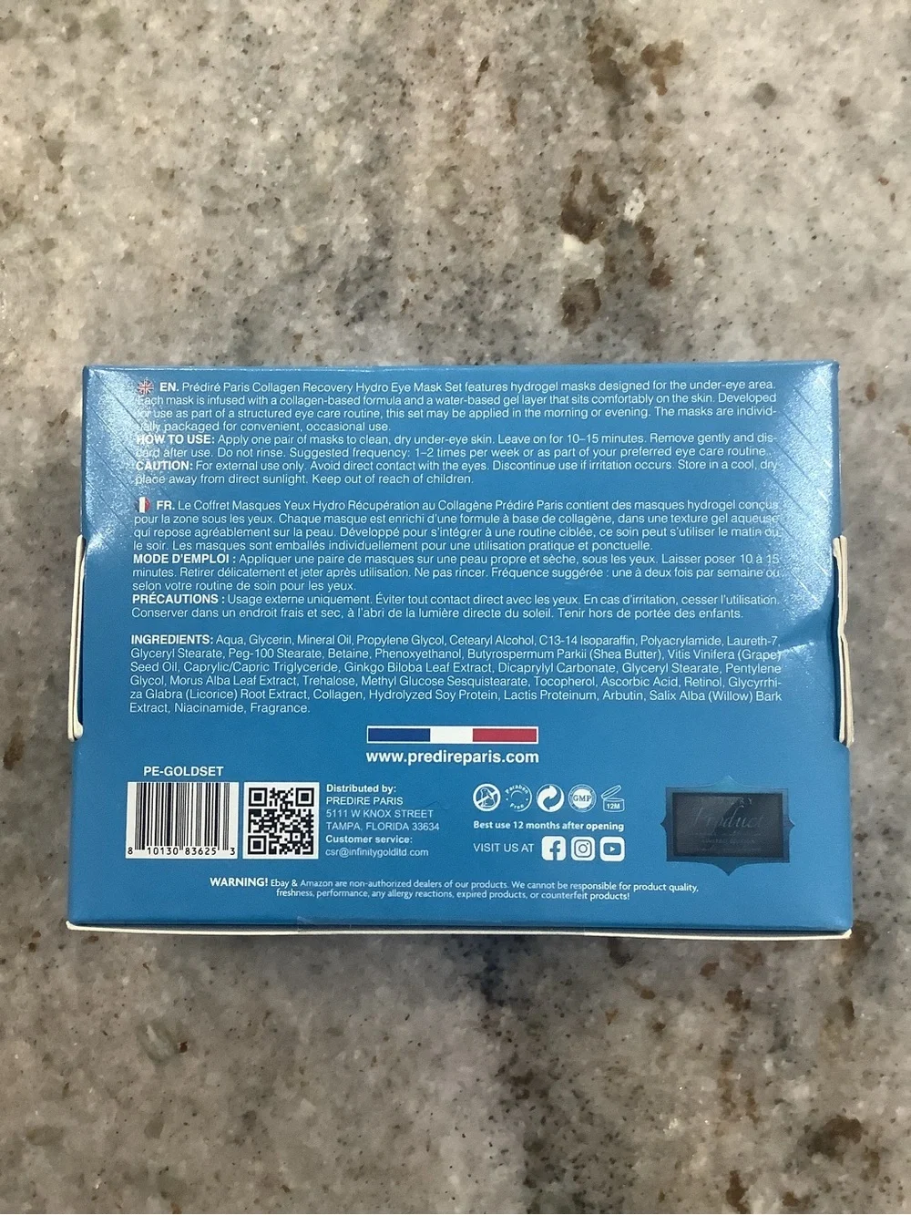 Collagen Recovery Hydro Eye Mask Set — Blue
